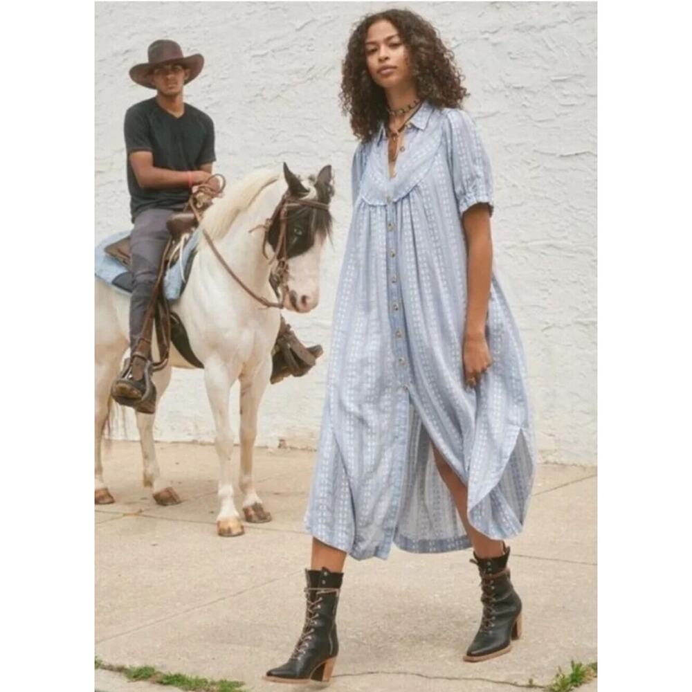 Free People Rodeo Prairie Midi Dress